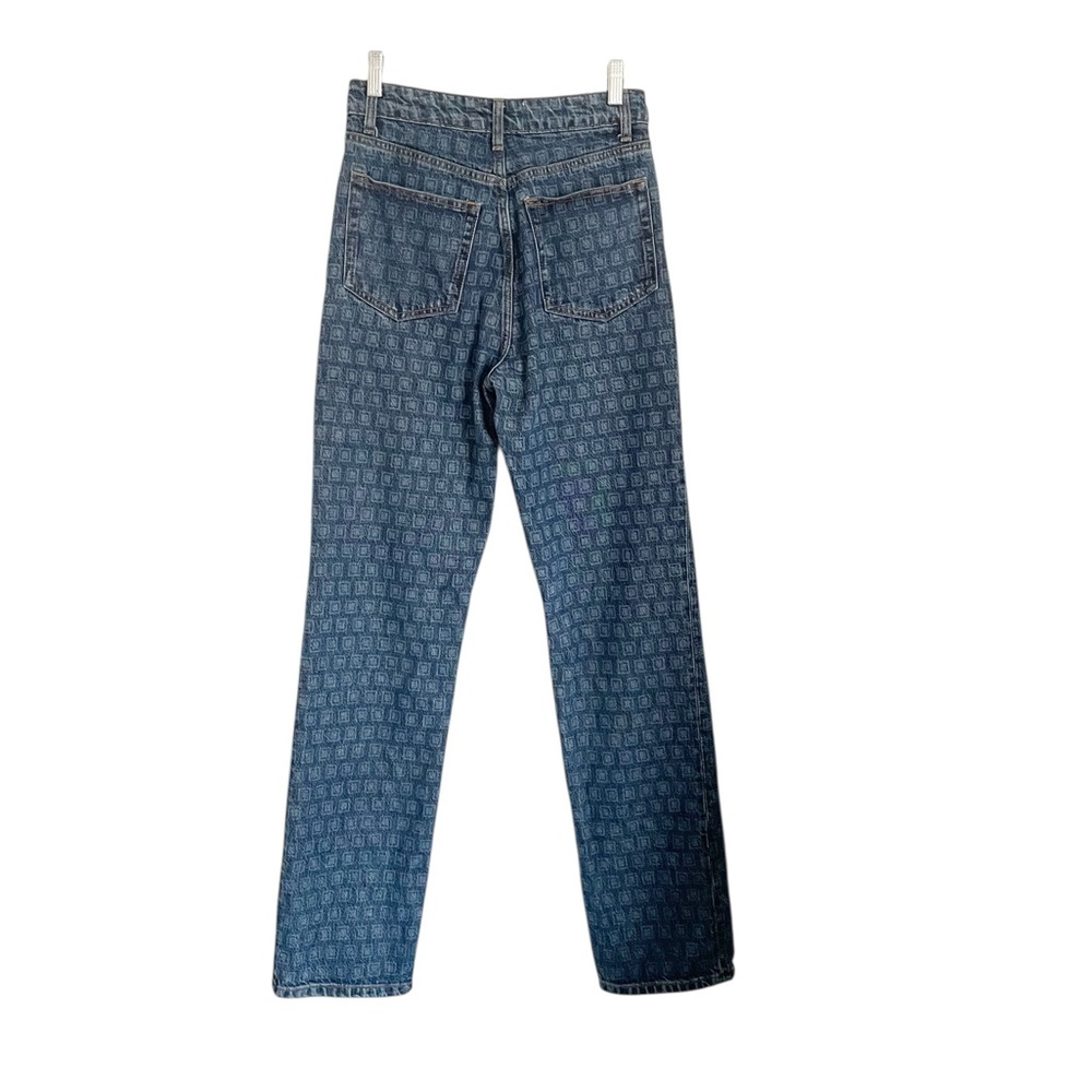 Reformation Cynthia High Rise Straight Long Jeans in Disco size 27 - Picture 2 of 9
